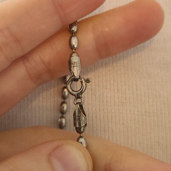 Sterling Silver Milor Seed Style Necklace - Picture 3 of 4